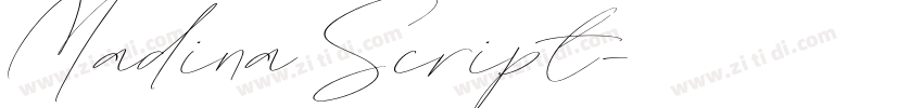 Madina Script字体转换